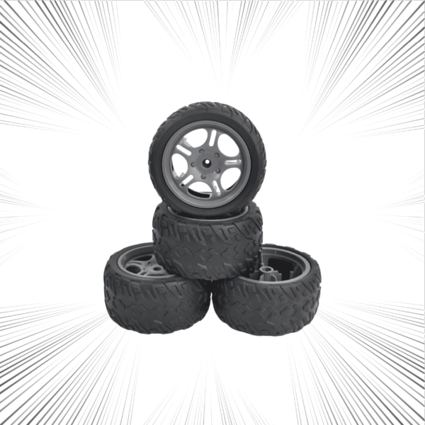 l.o.t spare parts set of 4 tyres for knox off road rc car