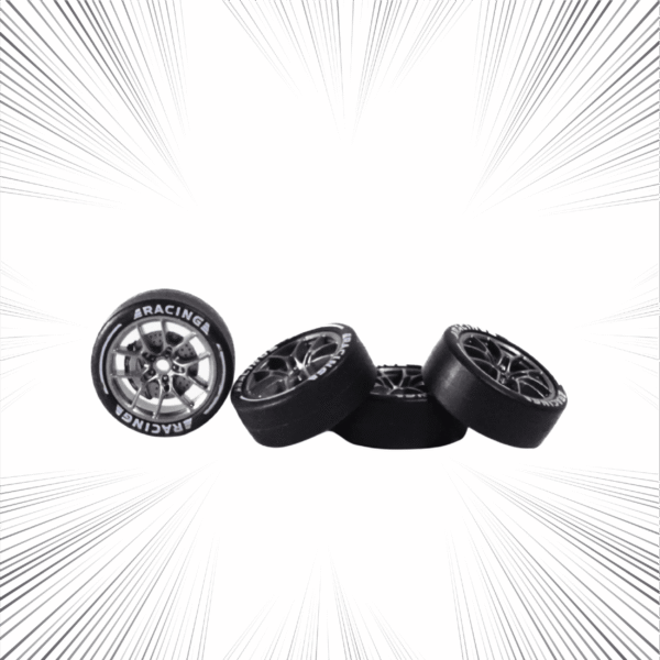 set of 4 tyres for flare rc drift car 1