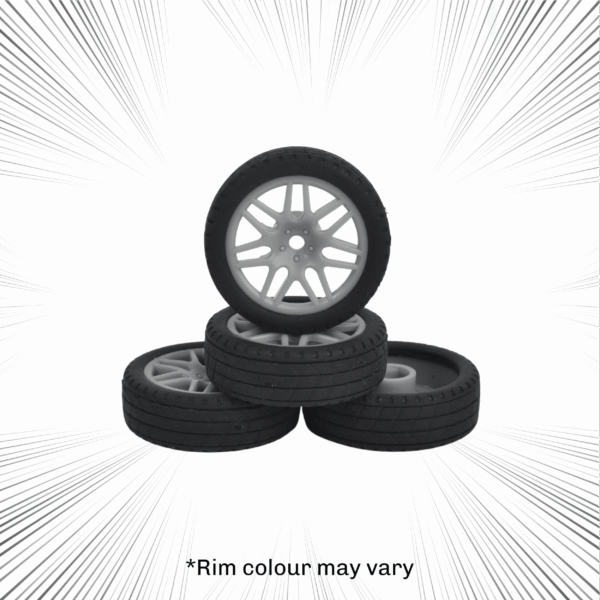 set of 4 tyres for shadow rc drift car 1