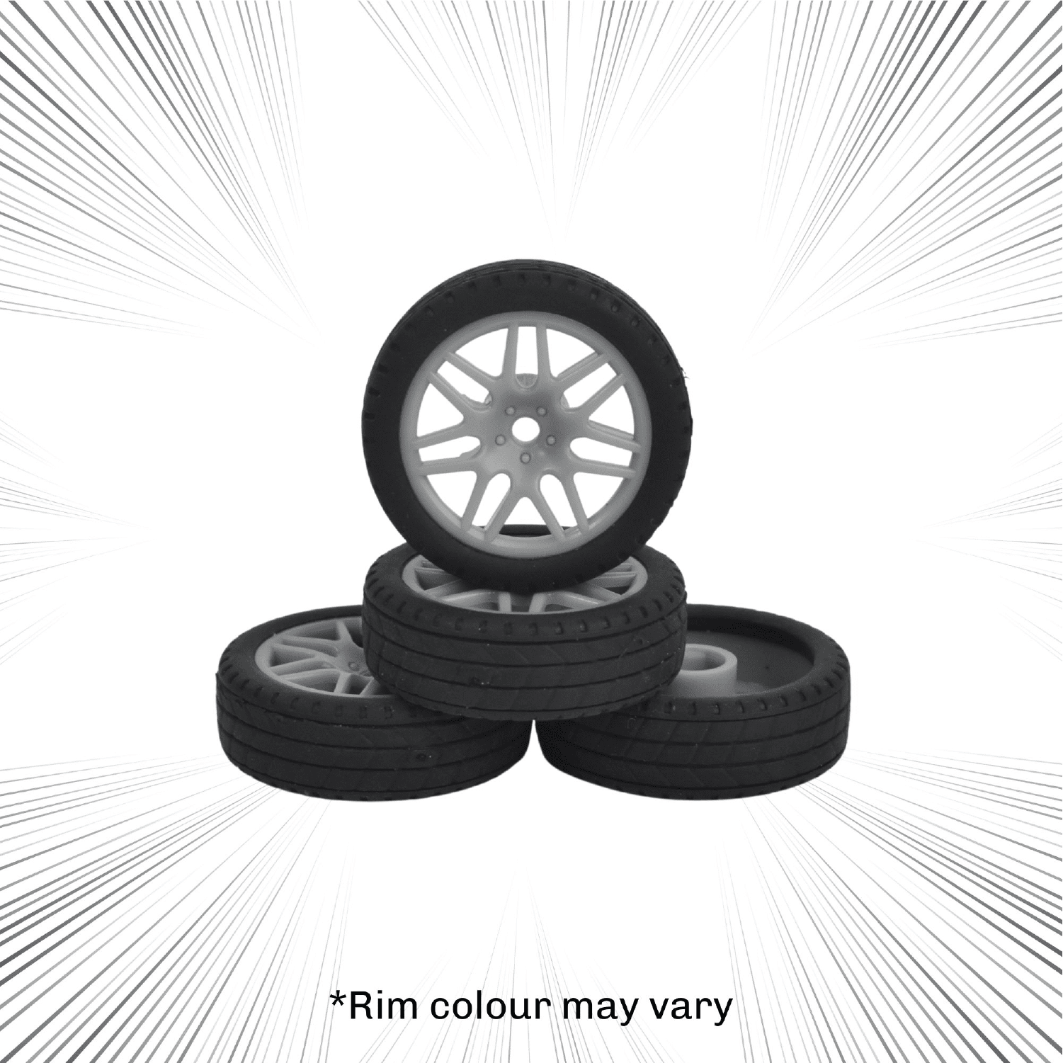 set of 4 tyres for shadow rc drift car 1